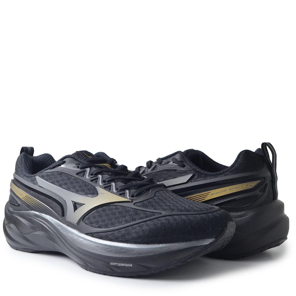 Tênis Esportivo Mizuno Masculino Space 5 101034034 Black
