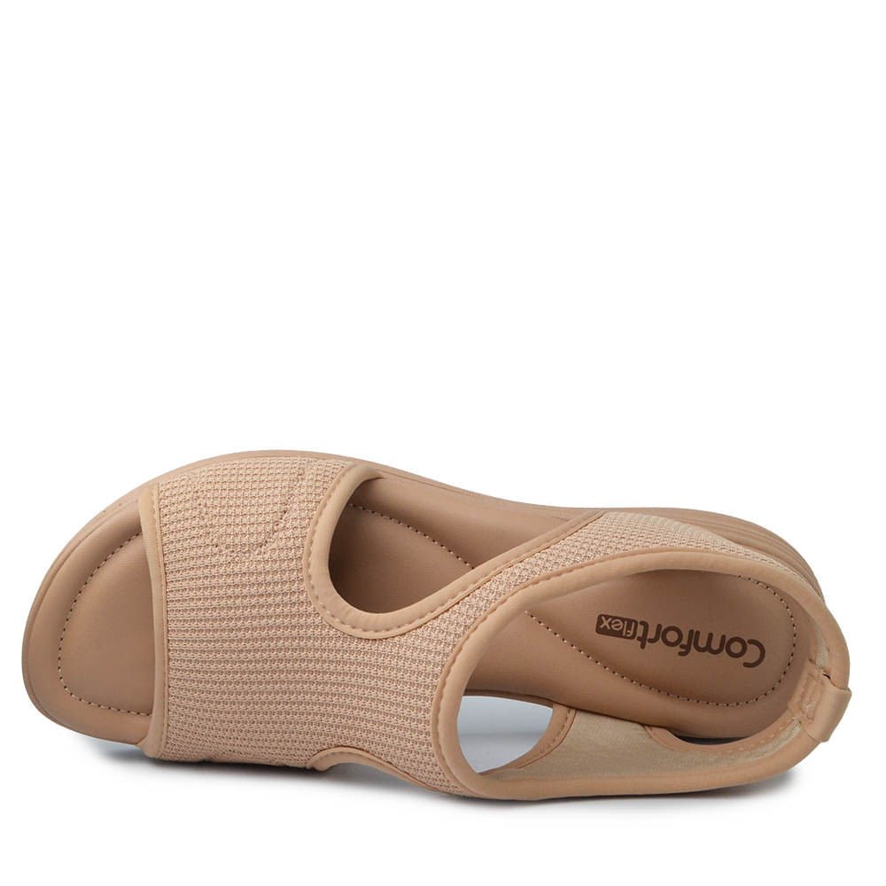 Sandália Comfortflex Feminina 2551302 Bege 4