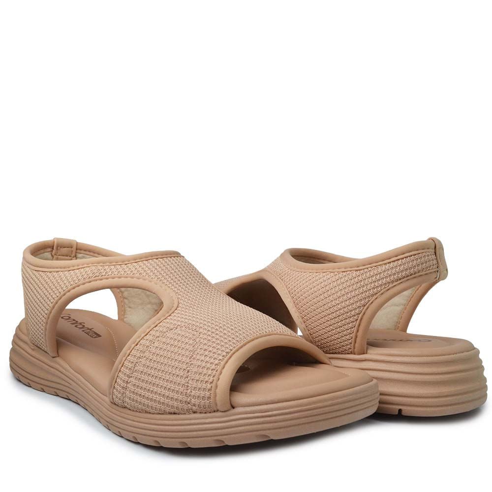 Sandália Comfortflex Feminina 2551302 Bege 6