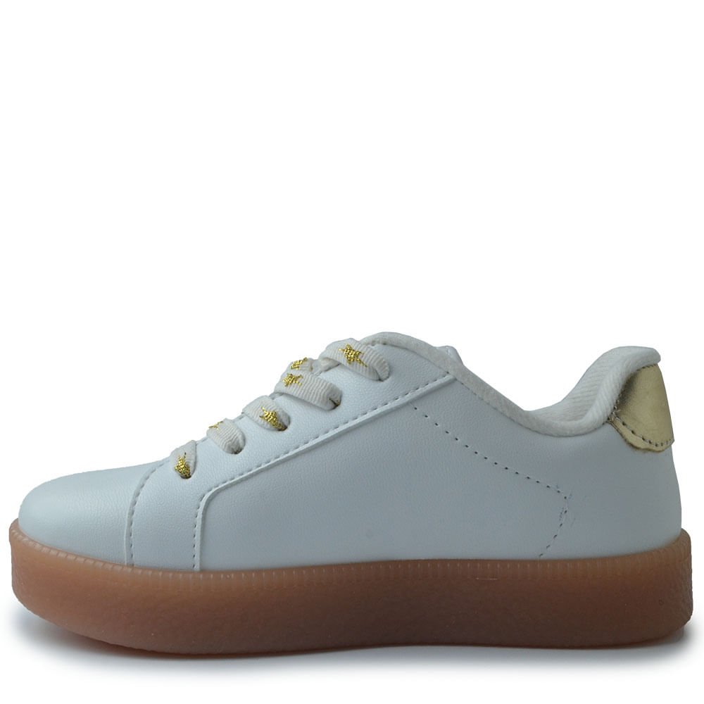 Tênis Casual Molekinha Infantil Feminino 2582.107 Branco 3