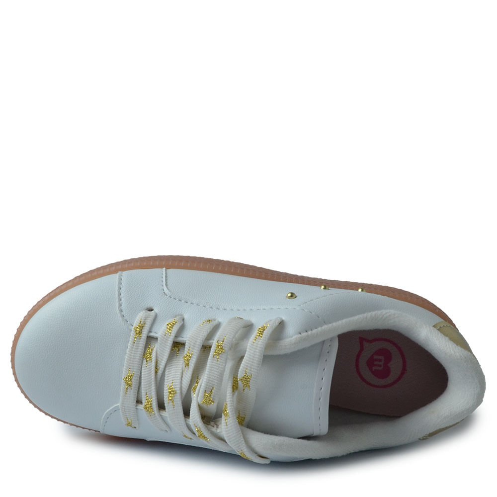 Tênis Casual Molekinha Infantil Feminino 2582.107 Branco 4