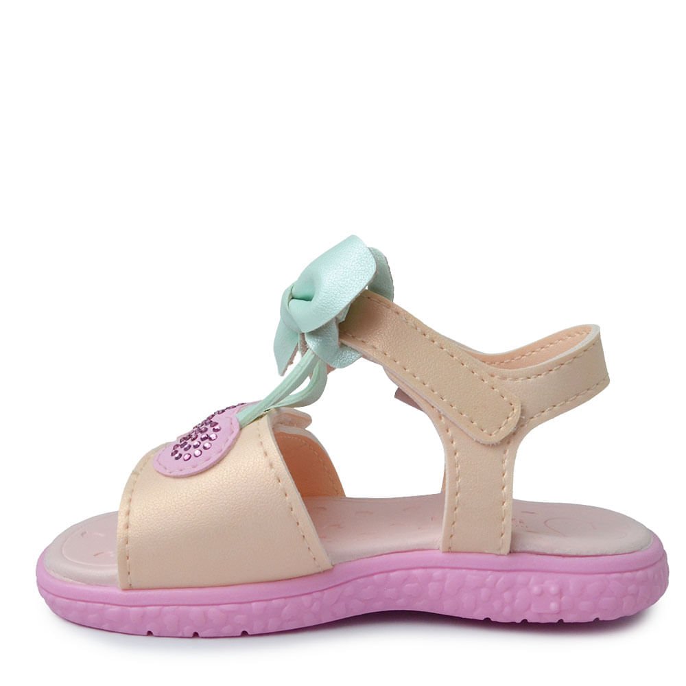 Sandália Papete Pampili Infantil Feminina 763.012 Rosa 3