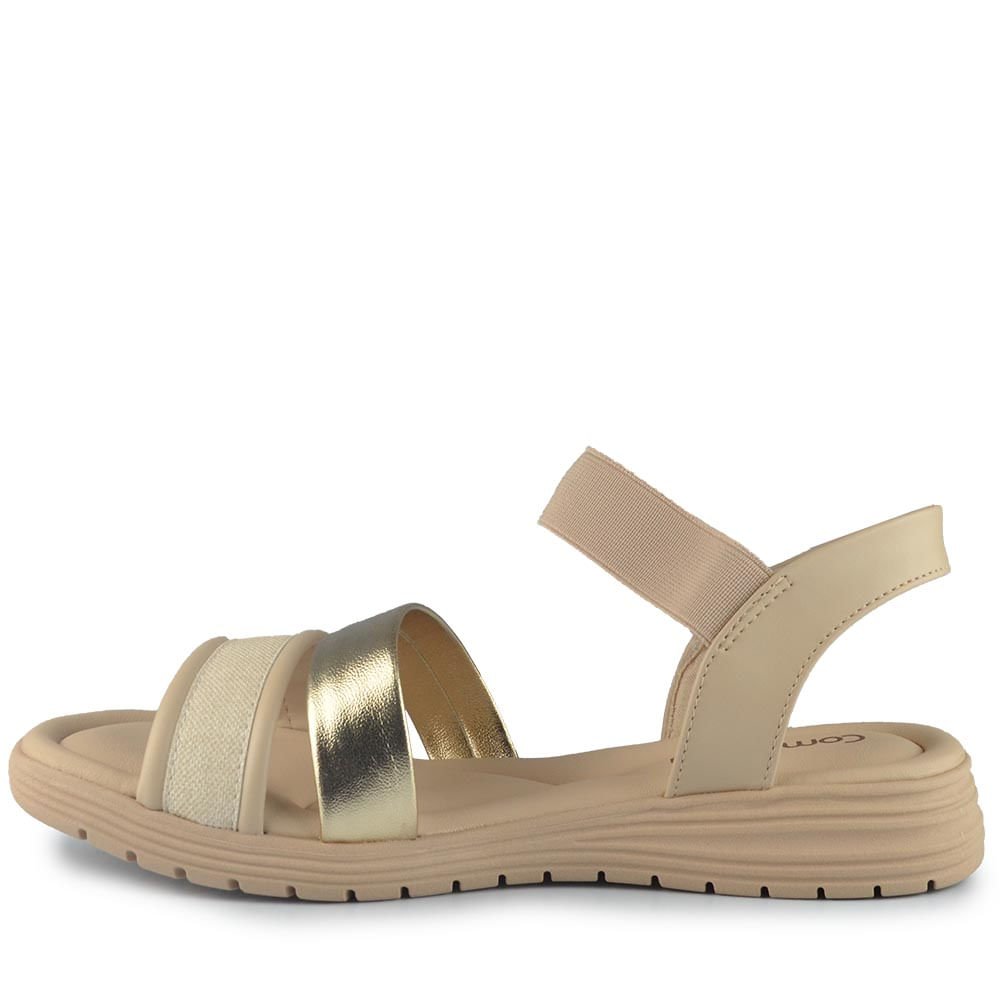 Sandália Comfortflex Feminina 2551406 Bege 3