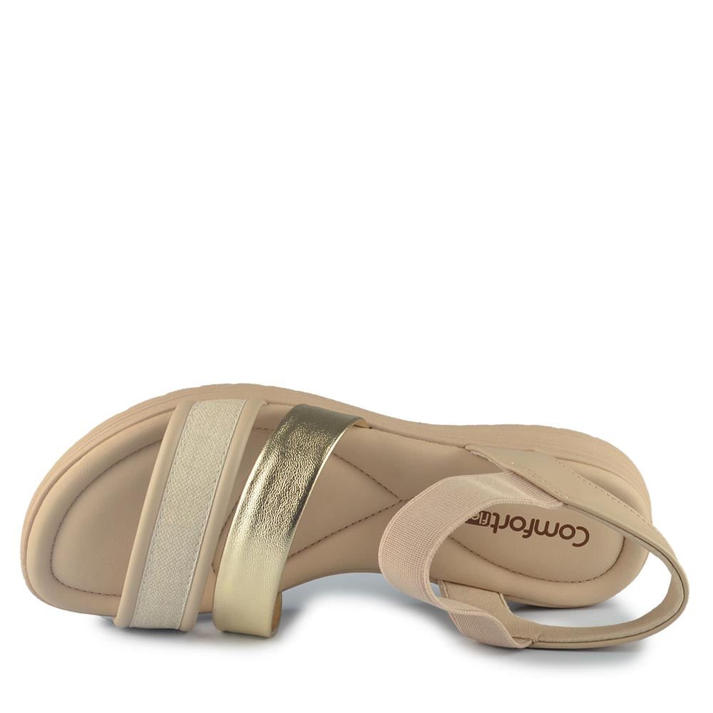 Sandália Comfortflex Feminina 2551406 Bege 4