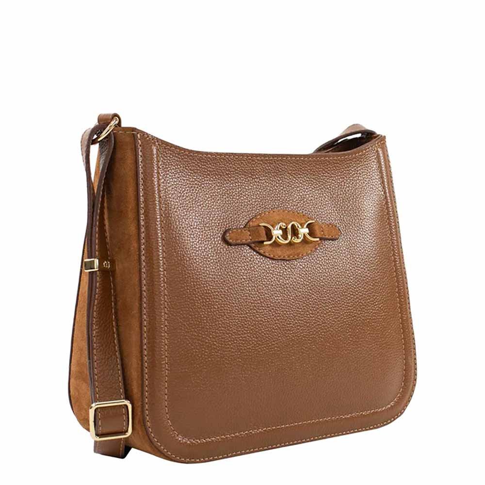 Bolsa Crossbody Classe Feminina 3439 Bege 3