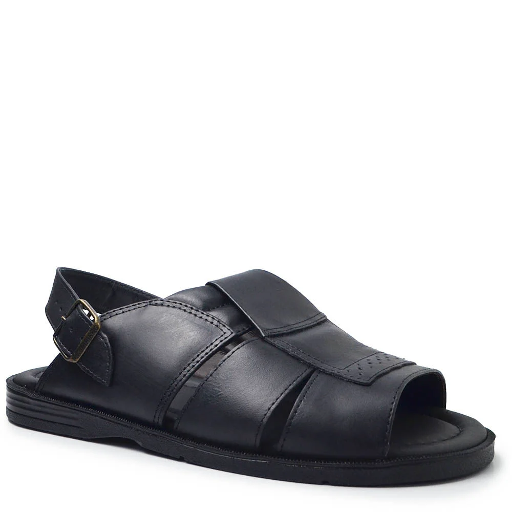Sandalia Italianinho Fivela Masculina 10340302 Preto 2