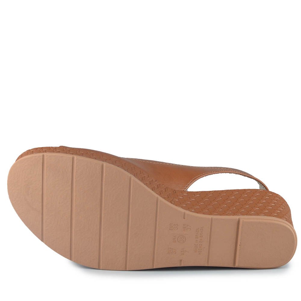 Sandália Anabela Comfortflex Feminina 2553405 Marrom 5