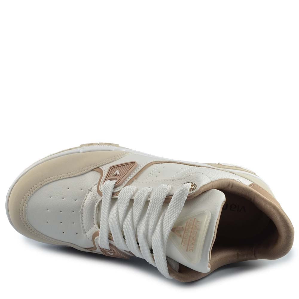 Tênis Casual Via Marte Feminino 218-008-15 Bege 4