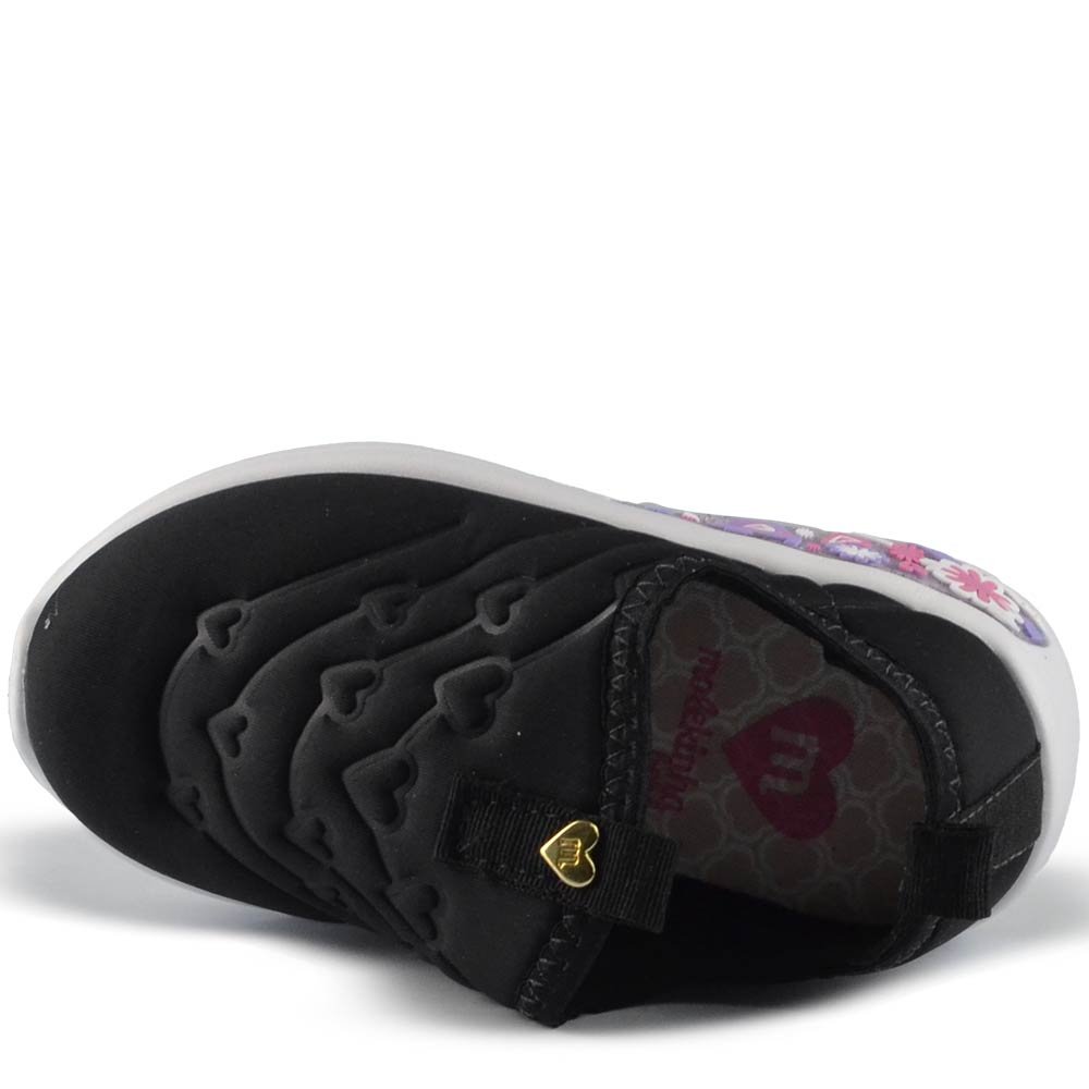 Tênis Infantil Molekinha Feminino Com Led 2731.409 Preto 4