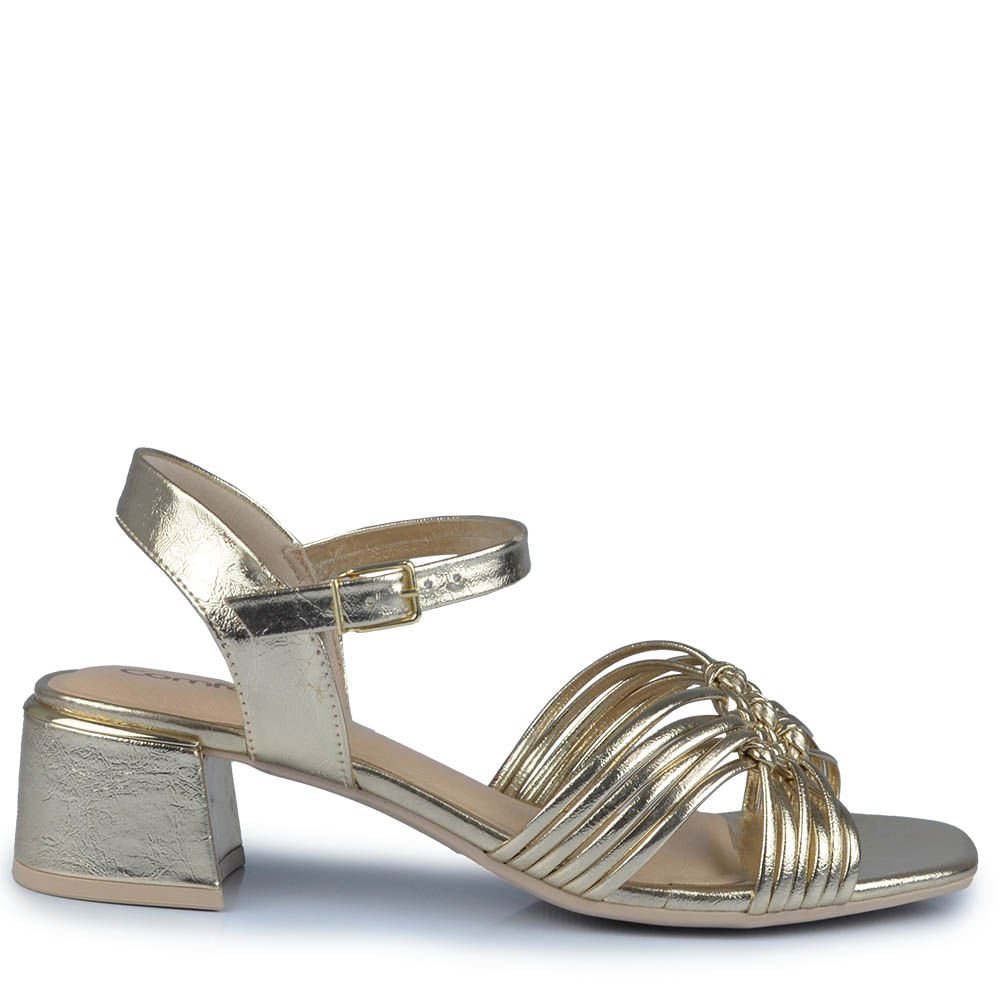 Sandália Salto Baixo Comfortflex Feminina  2554404