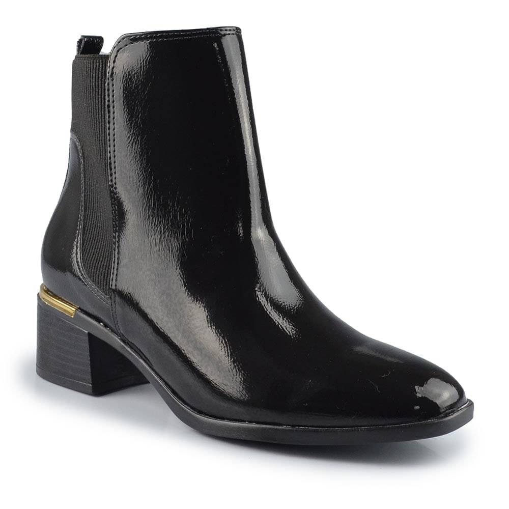 Bota Cano Curto Via Marte Feminina 098-016-01 Preto 2