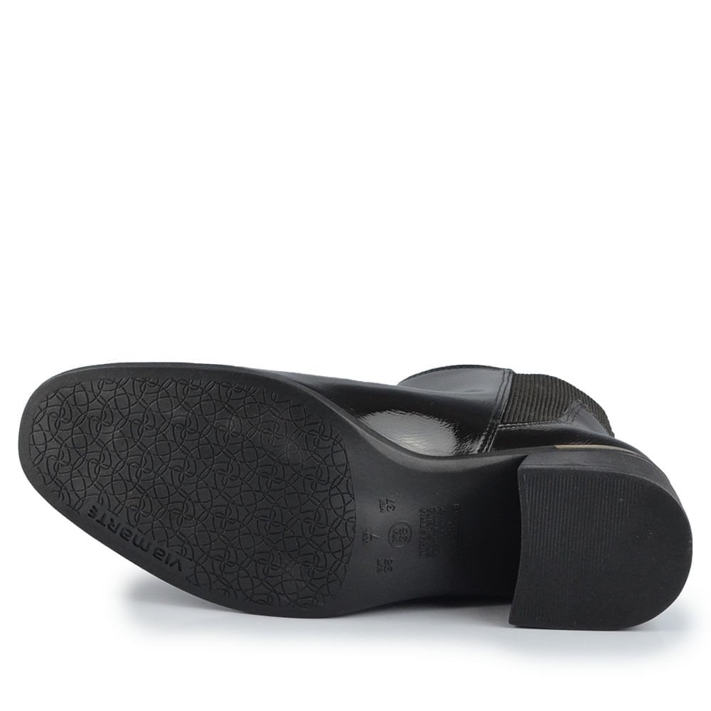 Bota Cano Curto Via Marte Feminina 098-016-01 Preto 5