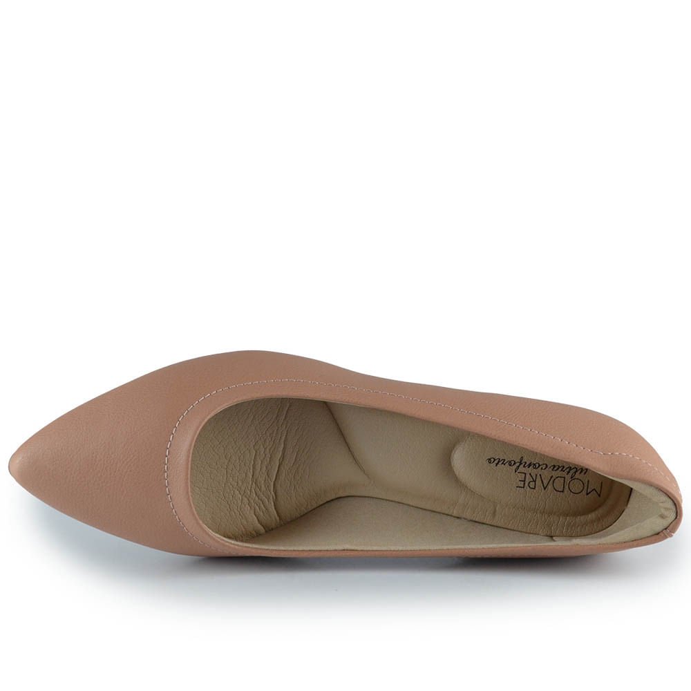 Scarpin Modare Feminino 7340.123 Bege 4
