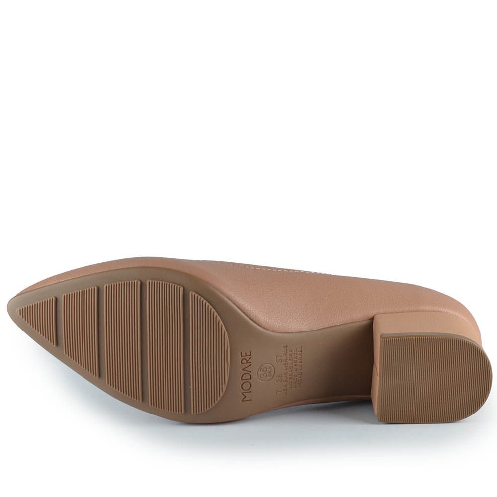 Scarpin Modare Feminino 7340.123 Bege 5