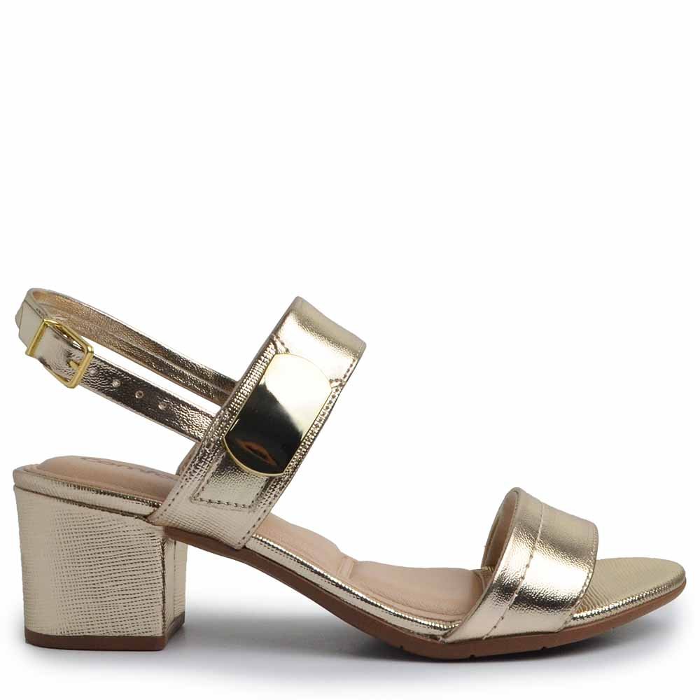 Sandália Comfortflex Salto Bloco Feminina 2562402