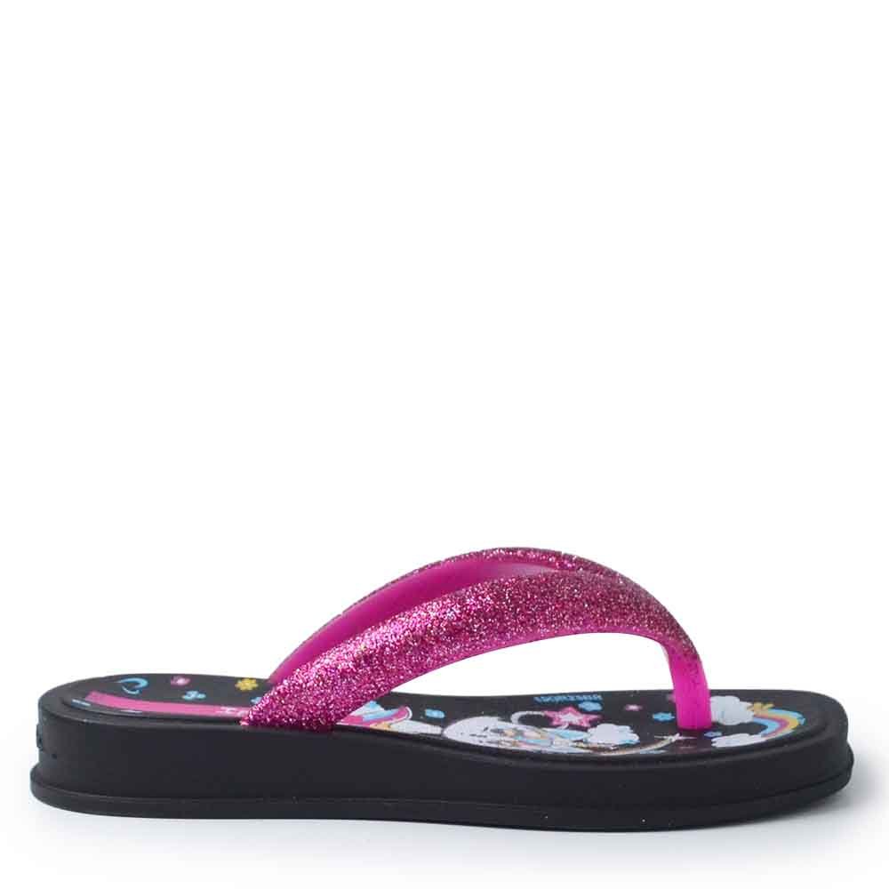 Chinelo Infantil Ipanema Feminino Fluffy 27467 Preto 2