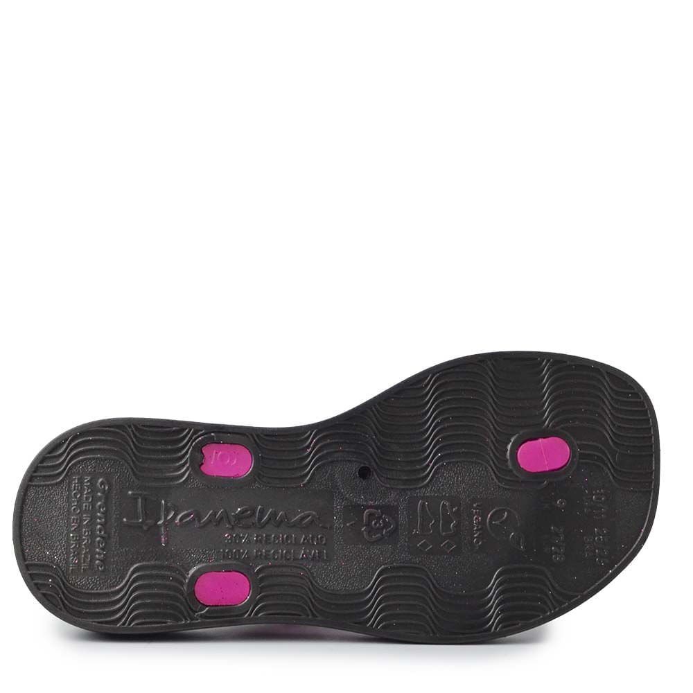 Chinelo Infantil Ipanema Feminino Fluffy 27467 Preto 3