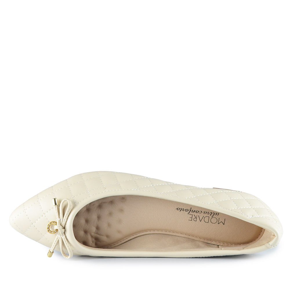 Sapatilha Modare Feminina 7334.232 Creme 4
