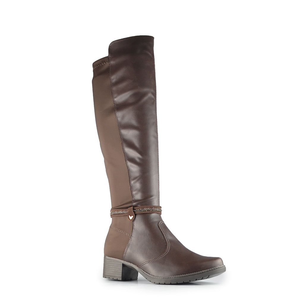 Bota Cano Longo Mississipi Feminina JO333 Café 2