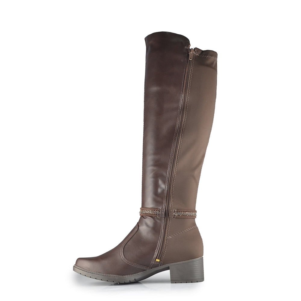 Bota Cano Longo Mississipi Feminina JO333 Café 3