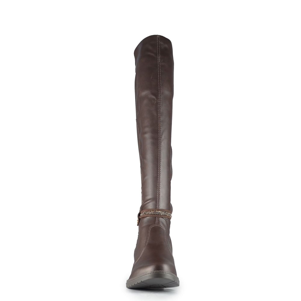 Bota Cano Longo Mississipi Feminina JO333 Café 4