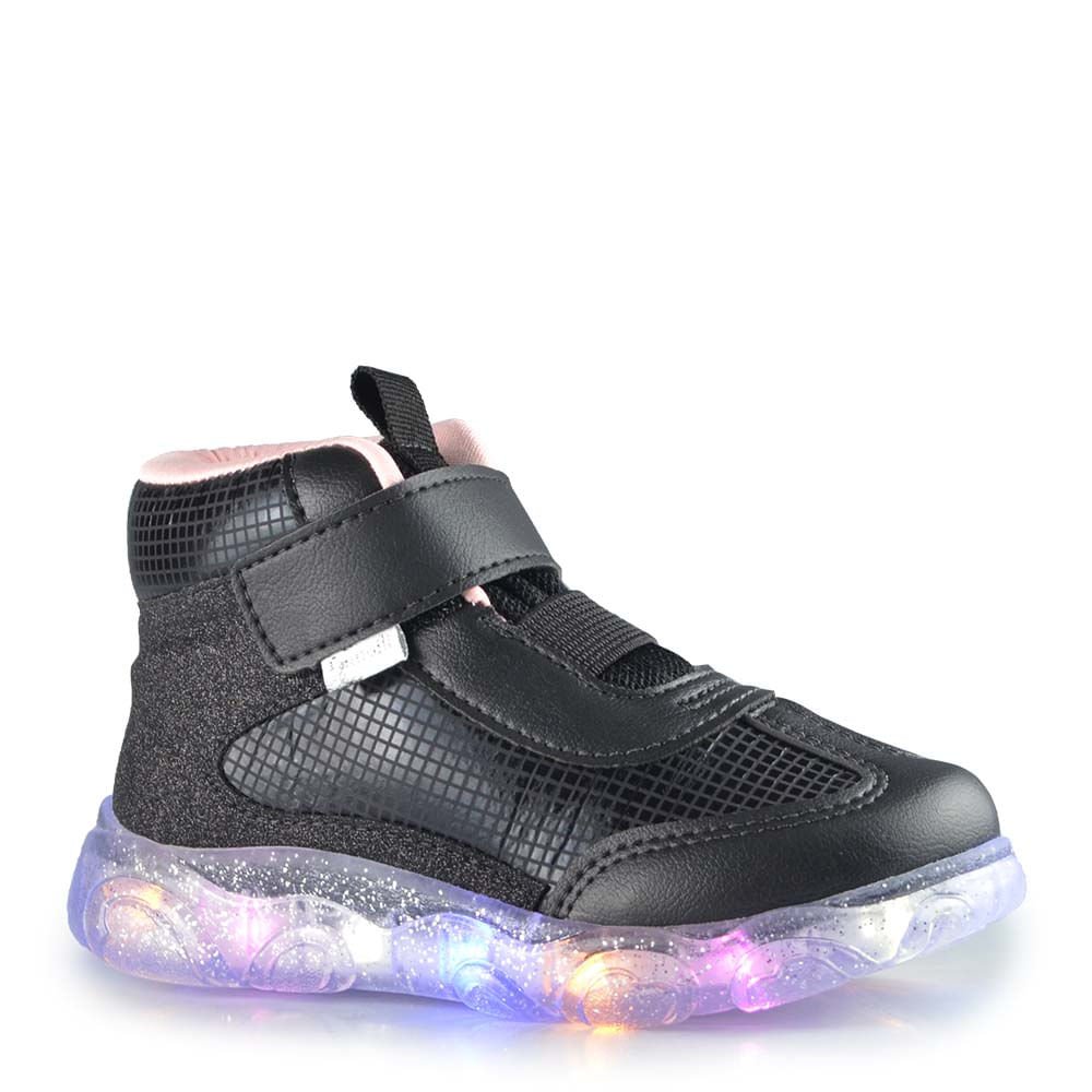 Tênis Infantil Pampili Feminino Luz 682.107 Preto 2