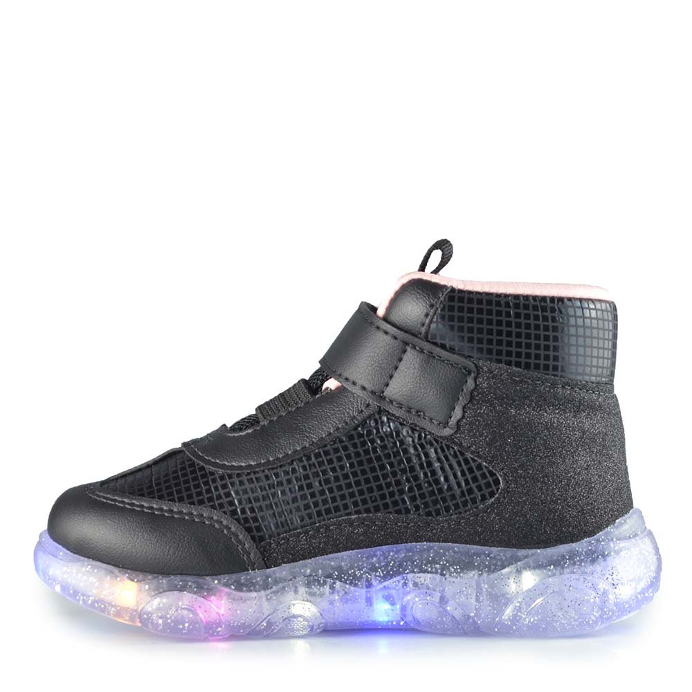 Tênis Infantil Pampili Feminino Luz 682.107 Preto 3