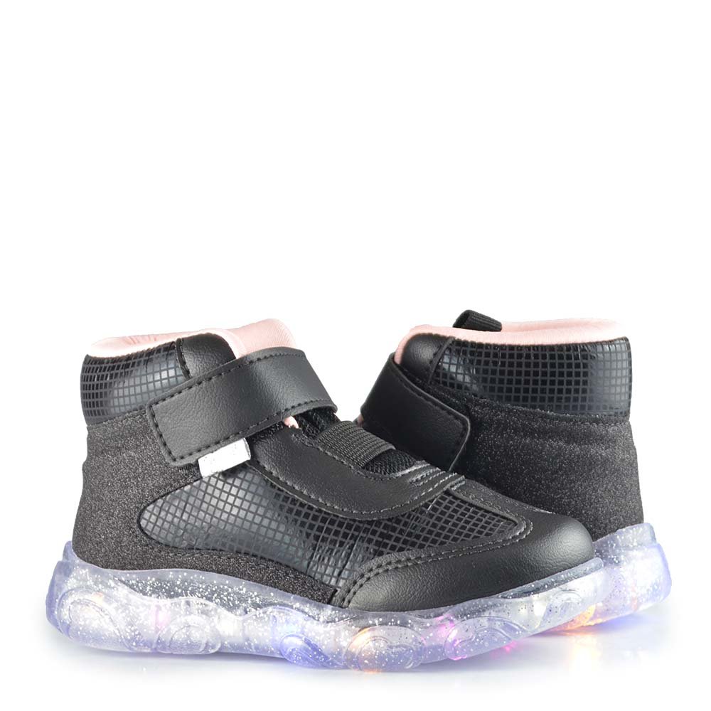 Tênis Infantil Pampili Feminino Luz 682.107 Preto 6