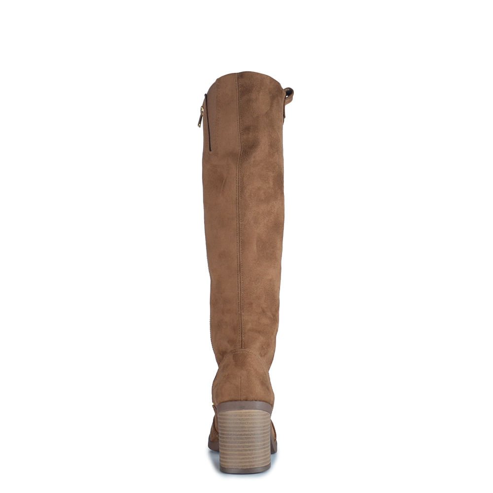 Bota Cano Longo Dakota Feminina D2581 Marrom 5