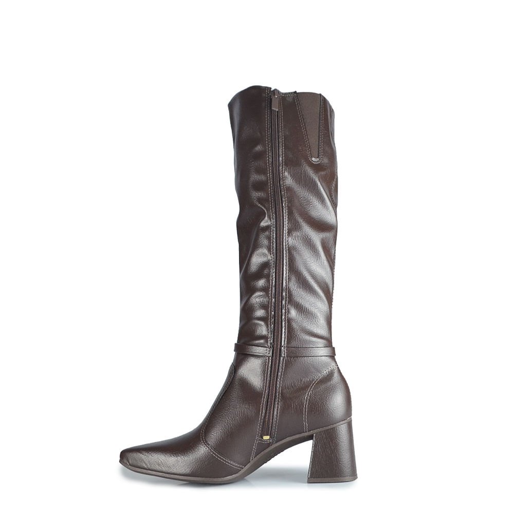 Bota Cano Longo Dakota Feminina D2752 Café 3