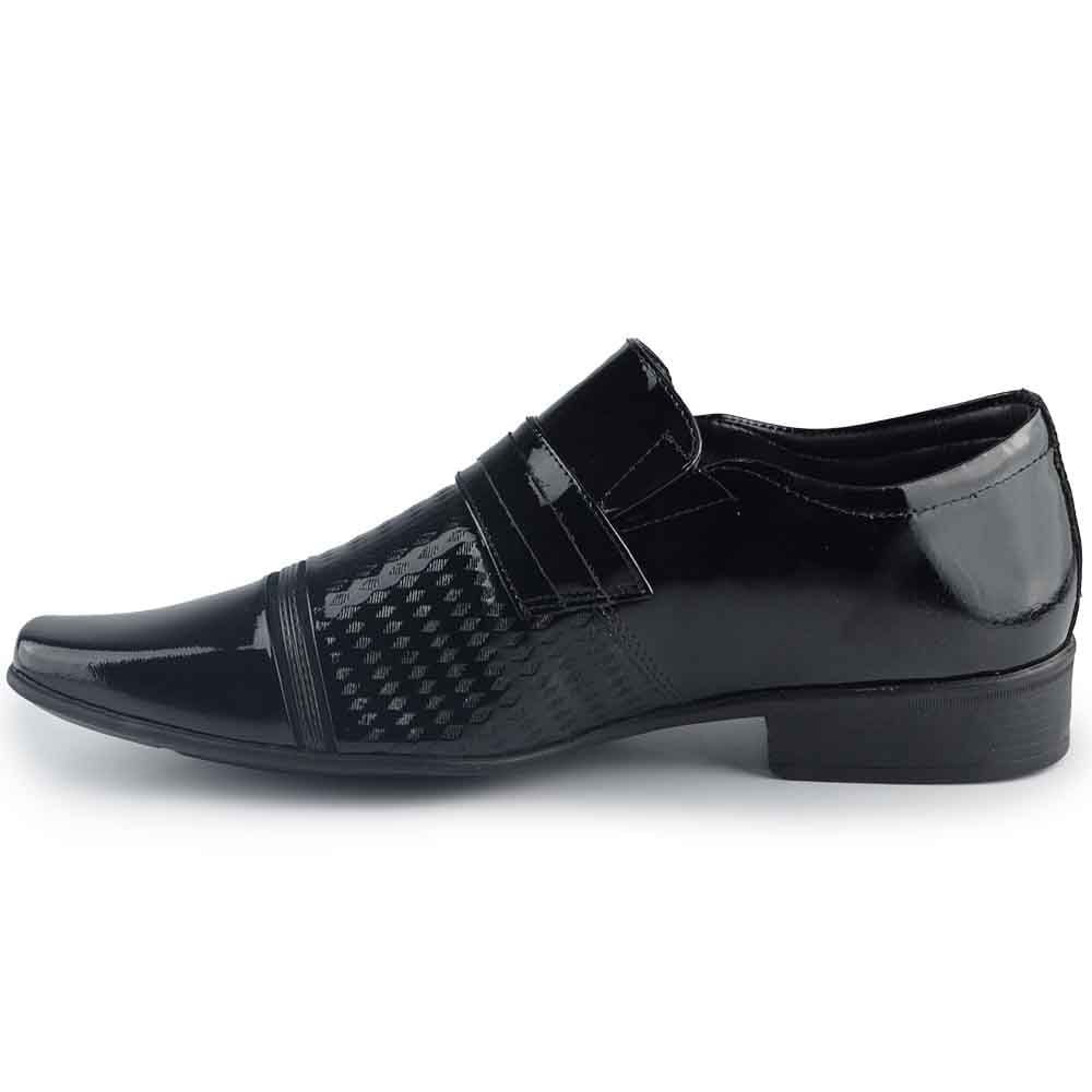 Sapato Social Jota Pe Masculino Air Fergus - Couro Preto 3