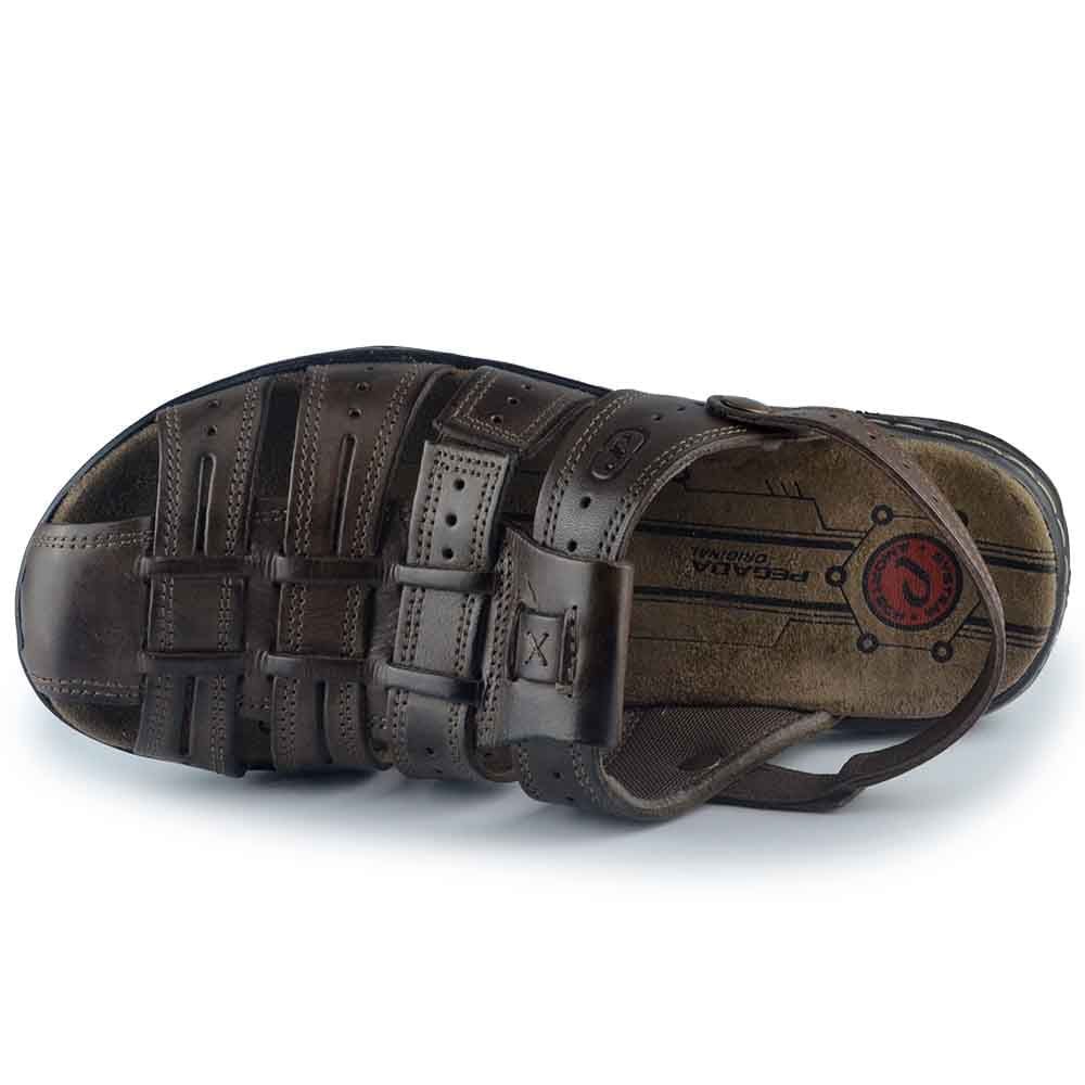Papete Masculina Pegada Couro 130687-03 Marrom Escuro 4
