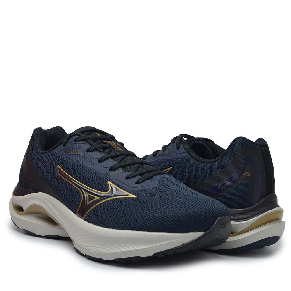 Tênis Esportivo Mizuno Masculino Vitality 6 101116116 Azul Marinho 6