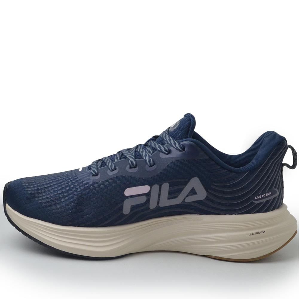 Tênis Esportivo Fila Feminino Racer Curve 2 F0R00151 Azul Marinho 3