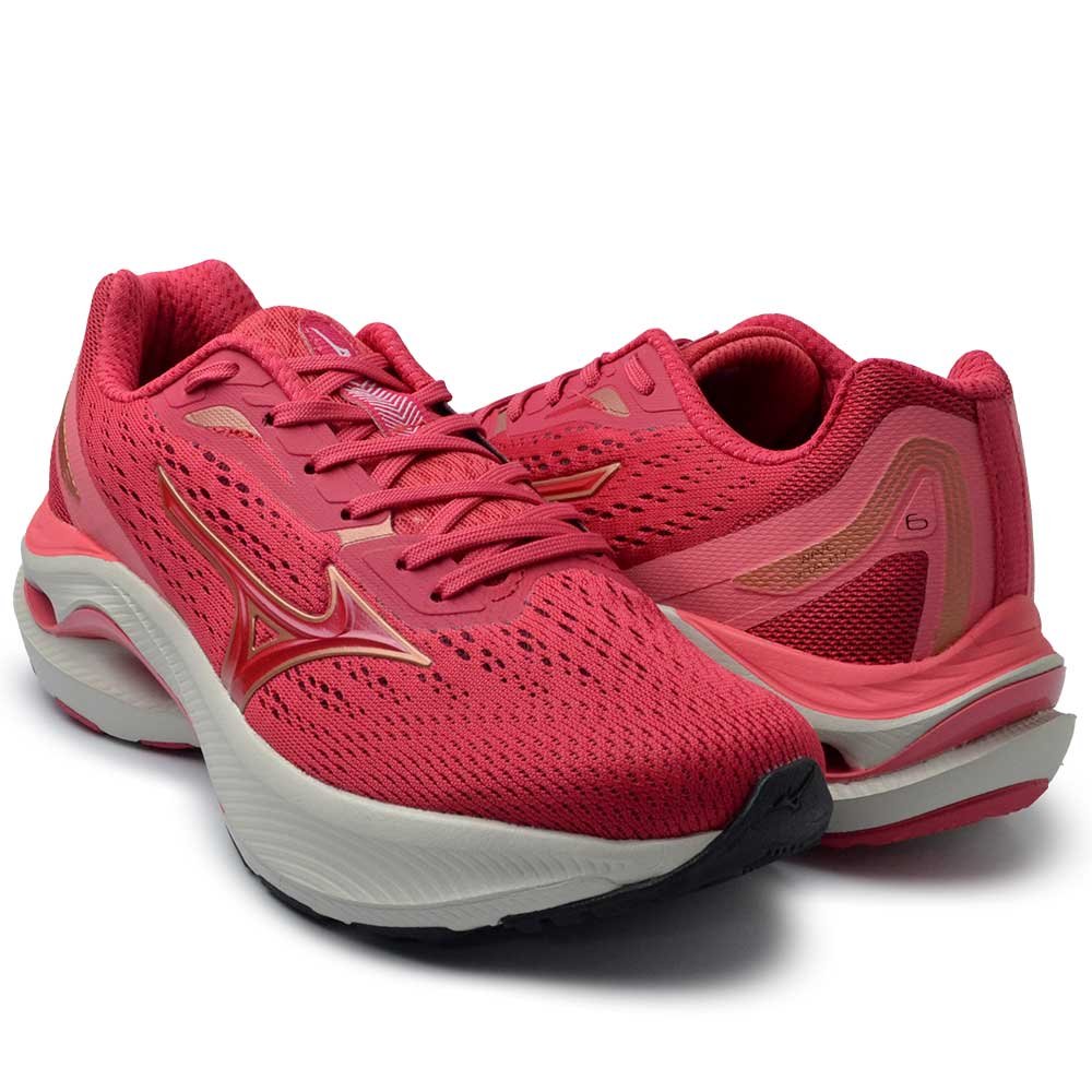 Tênis Esportivo Mizuno Feminino Vitality 6 101116116 Vermelho 6