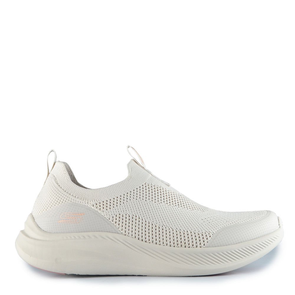 Tênis Esportivo Skechers Feminino Bobs Flex 117734 Creme