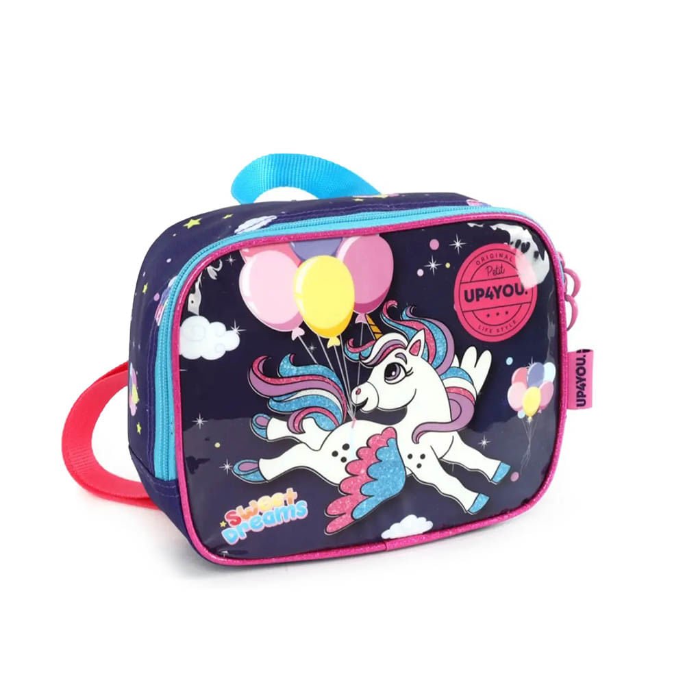 Lancheira Infantil Luxcel Feminina Unicórnio LA41013UP Rosa 2