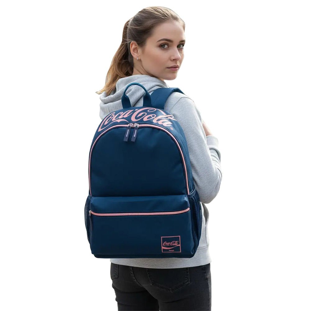 Mochila Coca Cola Feminina Blanck 7841294M Azul 2