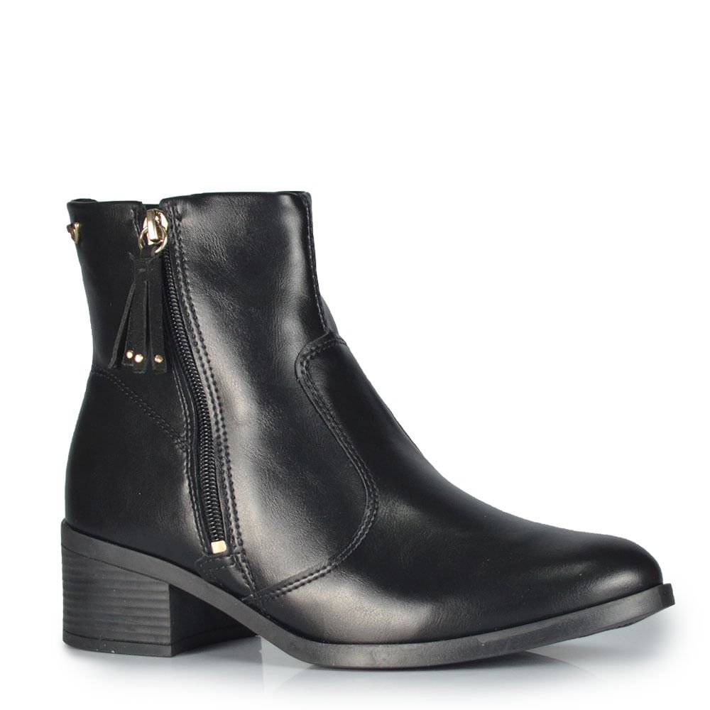 Bota Cano Curto Mississipi Feminina JI442 Preto 2