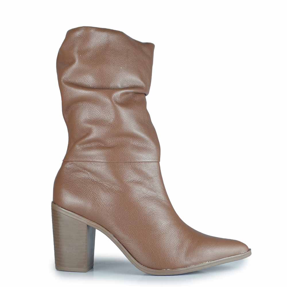 Bota Cano Médio Via Marte Feminina 079-016-02 Marrom 1