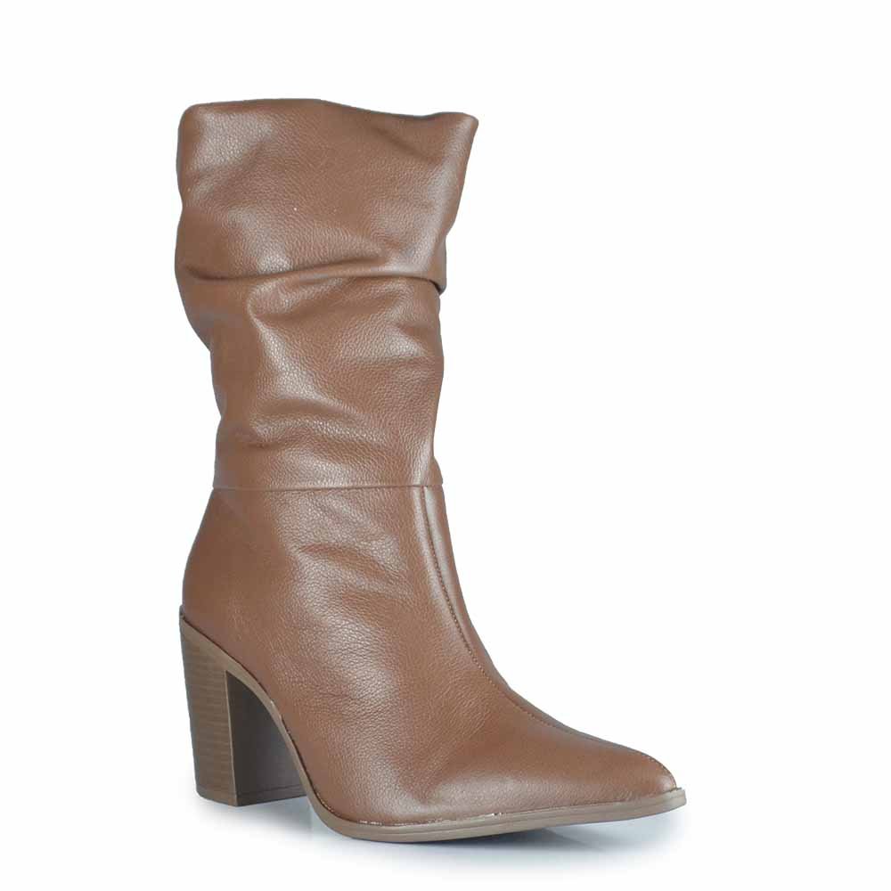 Bota Cano Médio Via Marte Feminina 079-016-02 Marrom 2