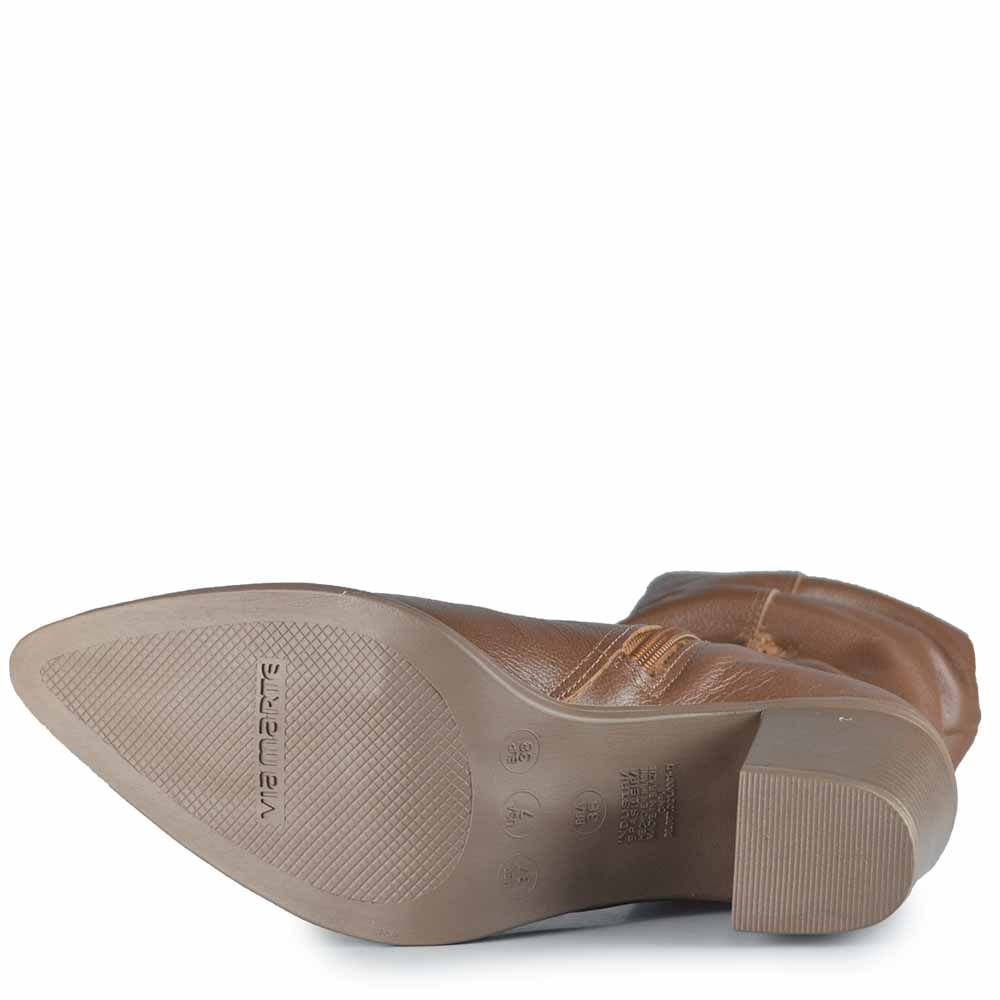 Bota Cano Médio Via Marte Feminina 079-016-02 Marrom 5