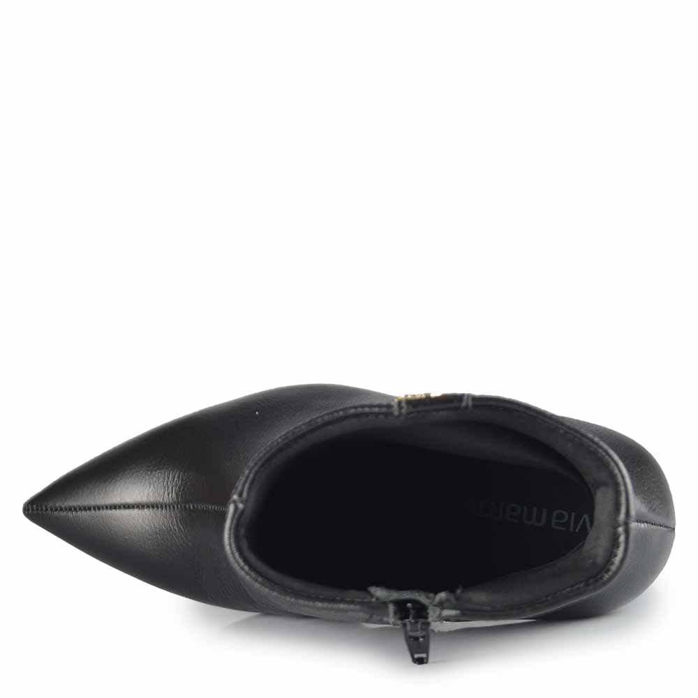 Bota Cano Curto Via Marte Feminina 063-016-01 Preto 4