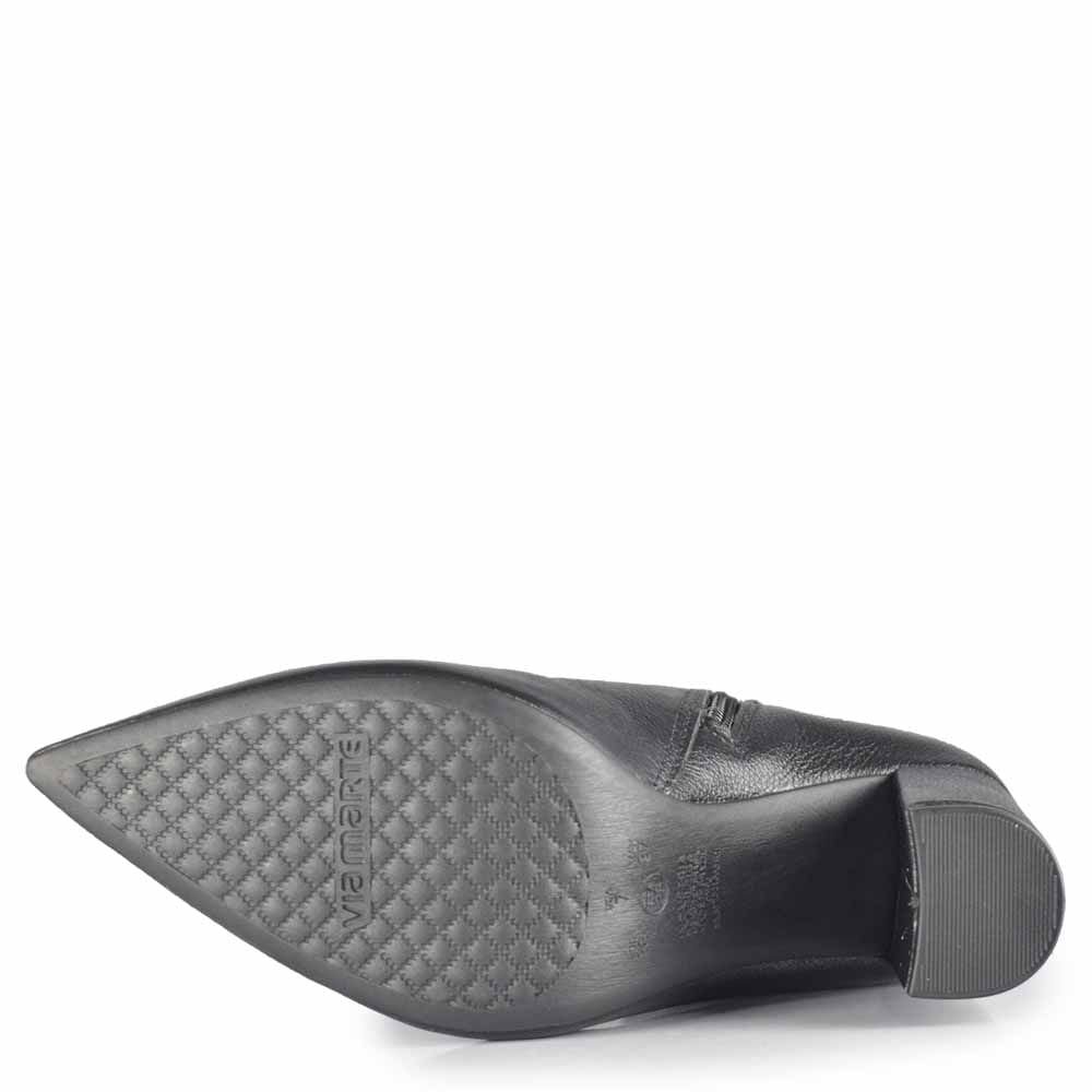 Bota Cano Curto Via Marte Feminina 063-016-01 Preto 5