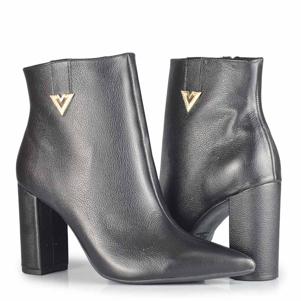 Bota Cano Curto Via Marte Feminina 063-016-01 Preto 6