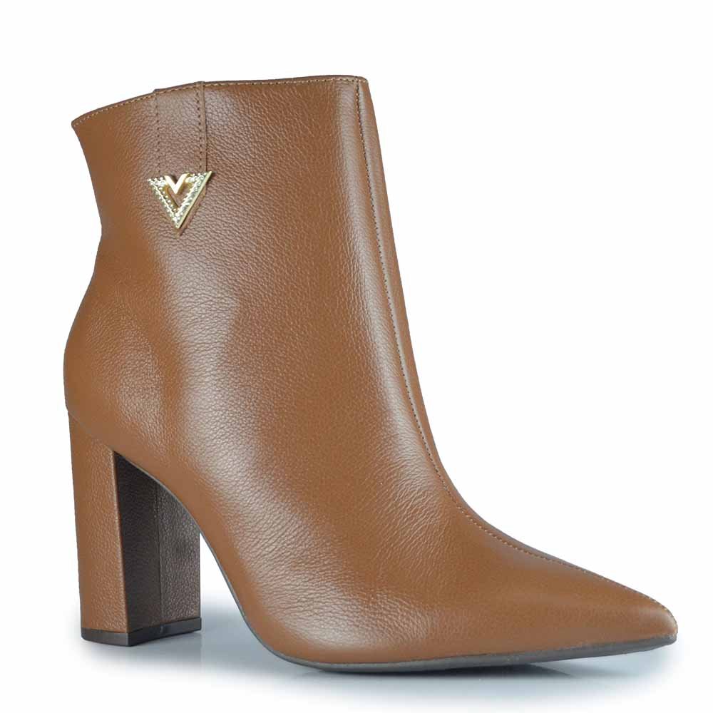 Bota Cano Curto Via Marte Feminina 063-016-01 Bege 2