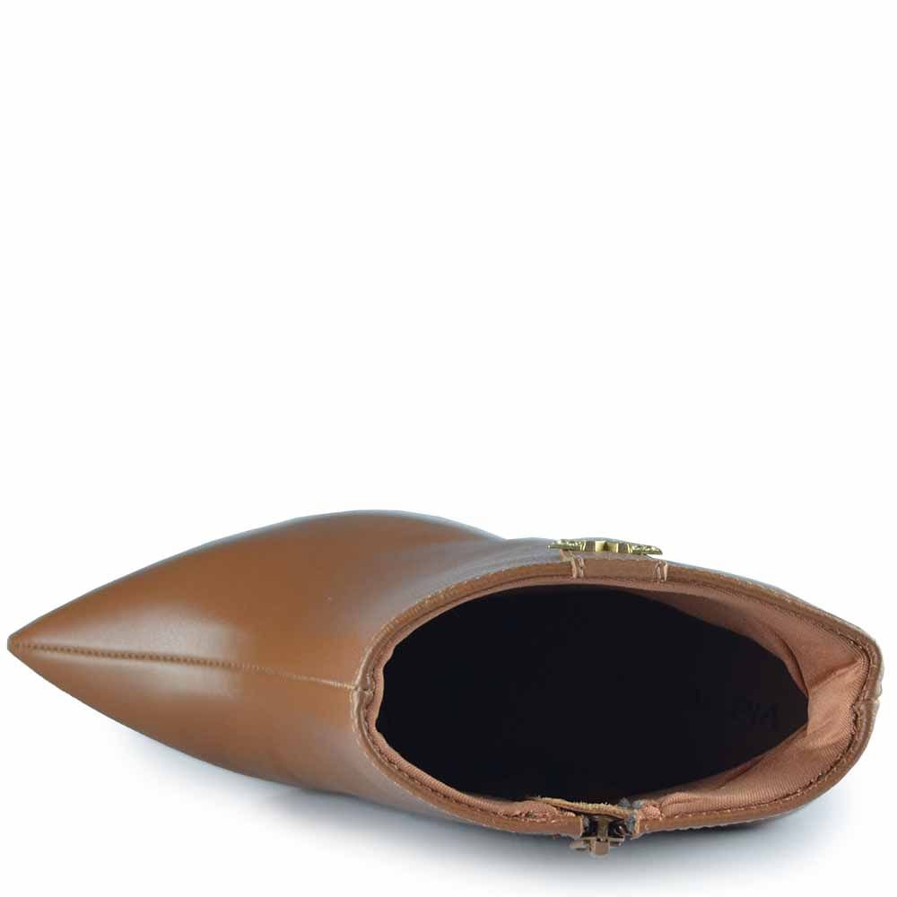 Bota Cano Curto Via Marte Feminina 063-016-01 Bege 4
