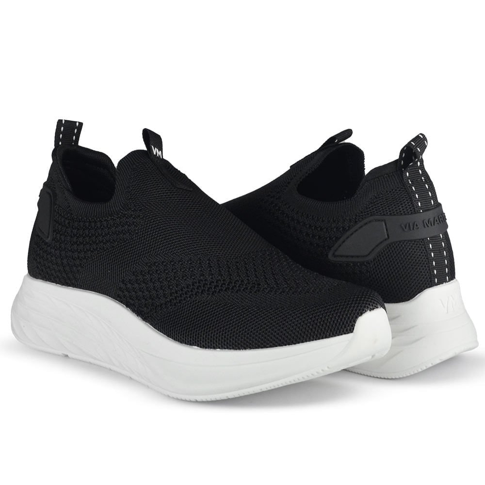 Tênis Casual Via Marte Feminino 23-19002-01 Preto 6