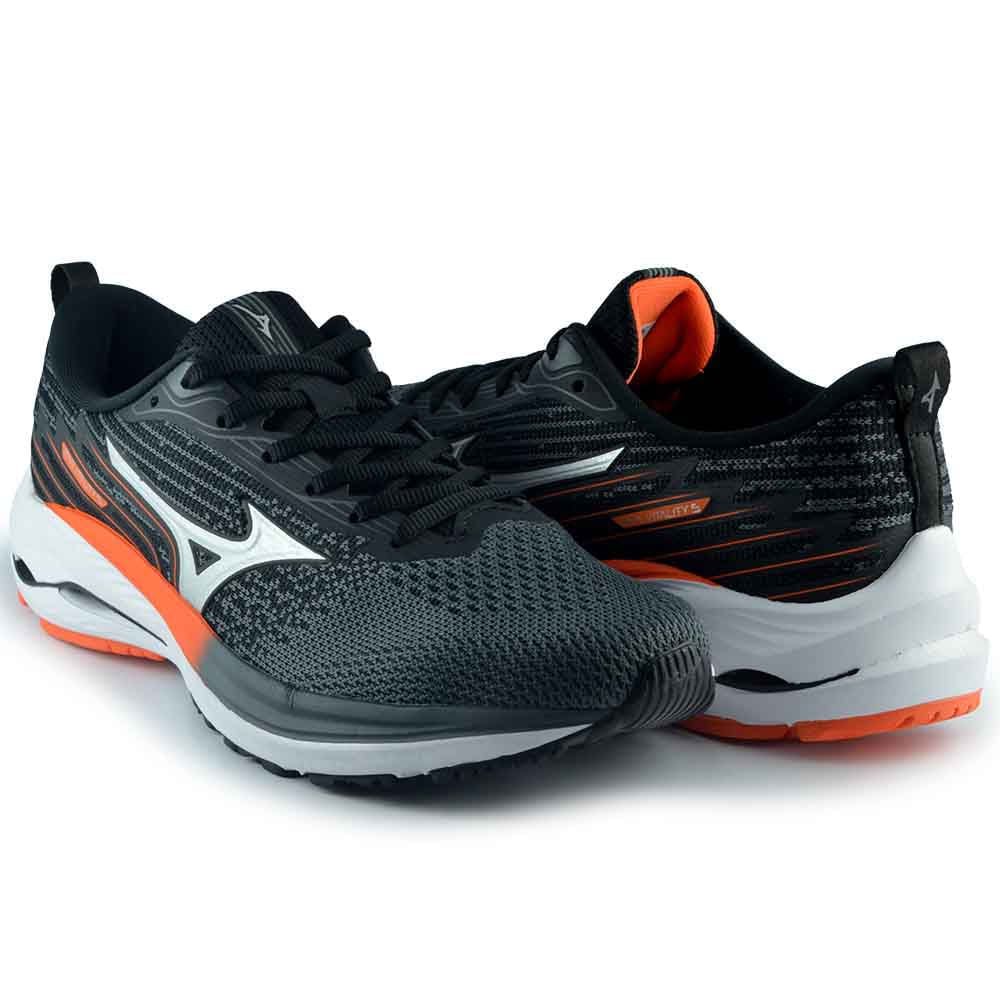 Tênis Esportivo Mizuno Masculino Wave Vitality 5 - 101057057 Cinza Escuro 6