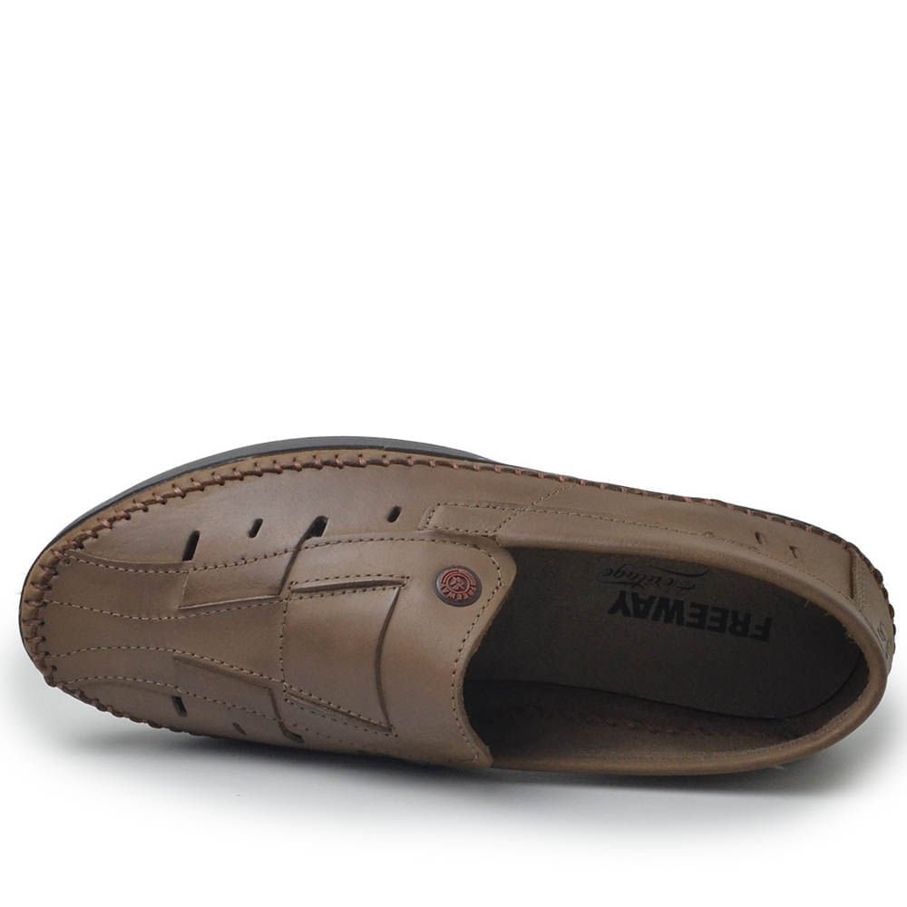 Mocassim Freeway Masculino LOGANX-02 Marrom 4
